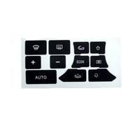 Kit de reparación de Botones de Aire Acondicionado para Tablero de Instrumentos A3 8P 2003-2012 Pegatinas para Interruptor de Control de climatización.