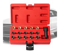 Kit De Reparación De Bujías | 16 Piezas De Insertos Roscados - Juego Para Reroscado De Tapones Con Estuche Portátil - Para Camiones Automóviles SUV Vehículos Motores Rotos