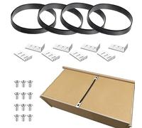 Kit de reparación de cajones, 4 piezas, fijación rápida para cajones caídos o rotos, soportes de cajón para la parte inferior de los cajones hundidos, correas de refuerzo y soportes para dormitorio