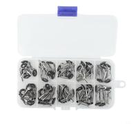 Kit de reparación de caña de pescar, 50 unidades, anillos guía, acero inoxidable, punta superior de cerámica, repuesto de 1,6-3,8 mm (nuevo estilo)