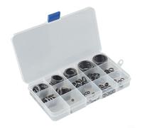 Kit de reparación de caña de pescar, guía de cerámica de 160 piezas para juego de anillos para reemplazo de ojo de caña, surtido de reparación de bricolaje con tamaños 4# a 30#, anillos negros lisos