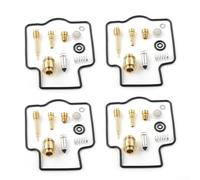 Kit de reparación de carburador 4X para Kawasaki ZXR400 1991-1999 - Juego de sellos de cobre de goma con junta de diafragma para restauración de carburadores de motocicleta