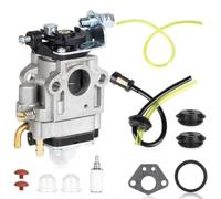 Kit de reparación de carburador de 52 cc, 49 cc, 43 cc, juego de reconstrucción de aluminio con bomba de manguera de junta para motosierra, cortadora, soplador, cultivador