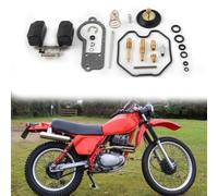Kit de reparación de carburador de motocicleta compatible con Xl500s 1979 1980 1981 cuenta con componentes de latón y sellos de goma para una reconstrucción completa del sistema de combustible