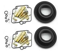 Kit De Reparación De Carburador Kit De Reparación Carburador para Motocicleta para Suzuki GS500E 1989-2000 GS500 GS 500 E 500E con Diafragmas Vacío Flotantes reconstrucción(Conjunto 3)