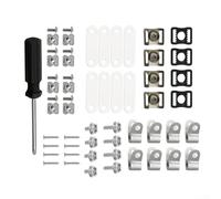 Kit de reparación de casco todo en uno de 49 piezas para fútbol y hockey con clips RClips, arandelas de goma, tornillos y tuercas