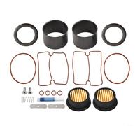 Kit de reparación de compresor de aceite y aire de 1500 W, funda de cilindro de pistón con anillos de sellado de goma, placas de válvula y elementos de filtro para un mantenimiento silencioso