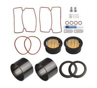 Kit de reparación de compresor de aire silencioso con cilindro de 750 W, anillos de pistón, anillos de sellado y copas de goma para herramientas neumáticas