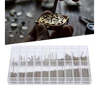 Kit de reparación de correa de reloj de acero inoxidable, pasador de correa de reloj de 1,0 mm de grosor, accesorios de reparación de reloj con barra de fricción de 8-27 mm para relojero