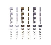 Kit de Reparación de Cremalleras de 60 Piezas, Reemplazo de Deslizadores de Cremallera de Metal (Tamaño 3, 5, 8, 10)