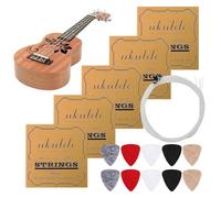 Kit de reparación de cuerdas de ukelele - 5 juegos de reemplazo, material de mantenimiento duradero de ajuste apretado | Para principiantes Profesionales Aficionados Amantes de la música Pasatiempos