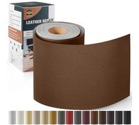 Kit de Reparación de Cuero para Muebles, Parche de Reparación Autoadhesivo 10x160 cm, Cuero Adhesivo Para Tapizar para Asientos de Automóviles, Sofás, Sofás para Sillas Marrón caramelo