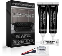 Kit de reparación de Cuero y Vinilo Negro - Restaurador de Muebles, Asientos de Coche, sofá, Chaqueta, Bolso, cinturón, Zapatos | Genuino, Italiano, Unido, Bicast, Piel sintética | No Requiere Calor
