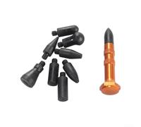 Kit de reparación de daños por granizo de coche 8pcs para pdr Knockdown Pen | Puntas de goma resistentes al desgaste, diseño no deformable, seguro para pintura original, instalación rápida