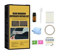 Kit de reparación de descongelador de ventana trasera de coche | Arregla líneas de rejilla del calentador rayadas y rotas en los parabrisas | Incluye pintura conductora para resultados fáciles y