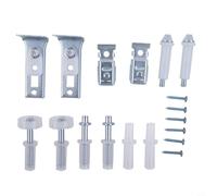 Kit de reparación de doble pliegue para puertas de armario plegables, 18 piezas, doble bisagra de puerta, pivote superior, kit de reparación para puertas de armario plegables