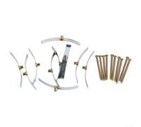 Kit de reparación de enchufes para interruptores de pared sueltos, ganchos de tornillo de acero para fijar cajas de conexiones rotas, accesorios de montaje resistentes a la corrosión para reparación