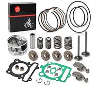 Kit de reparación de extremo superior de pistón + anillo y brazo basculante, junta de resorte de válvula de escape para Yamaha 350 Warrior Raptor Grizzly Big Bear Wolverine Bruin 350