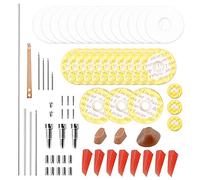 Kit de Reparación de Flauta, Kit de Herramientas de Mantenimiento de Flauta, ccesorios de Flauta, con Eje, Almohadilla de Cuero, de Flauta, Junta de Ladrillo,