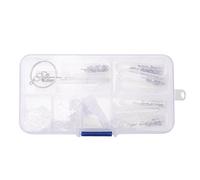 Kit de reparacion de gafas opticas Caja de herramientas tornillos de reparacion de gafas de surtido almohadillas para la nariz tuerca tornillo de gafas de anteojos
