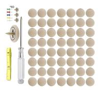 Kit De Reparación De Guarnición De Pabellón De Coche - Juego De Fijación De Hebilla De Techo Universal 60 Piezas, Techo Interior Automático De Calidad Superior, Botones De Reparación De Agricultura