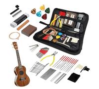 Kit de reparación de guitarra, kits de herramientas de configuración de guitarra - Kit de mantenimiento 72x con de transporte,String Instrument Care para músicos, incluye alfileres de puentes