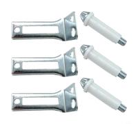 Kit de reparación de herrajes de puerta plegable de 6 piezas, compatible con puertas de 1 pulgada a 1-3/8 pulgadas de grosor, pivote superior y pasador metálico de nailon y metal para un