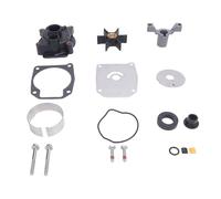 Kit de reparación de impulsor de bomba de agua Kit de reconstrucción de caucho de acero inoxidable marino de grado profesional para motor fueraborda OMC BRP 40 45 48 50 55 60 17