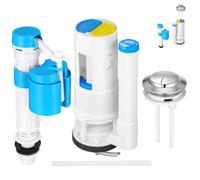 Kit de Reparación de Inodoro Pulsador y Válvula de Llenado Cisterna | Doble Descarga que Ahorra Agua, Partes del Inodoro Dentro del Tanque, Abs, para Inodoro Antiguo