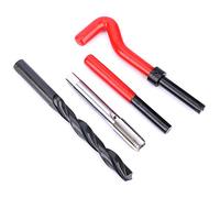 Kit de Reparación de Insertos de Rosca 17 Piezas M12x1.5, Surtido Completo para Reparación de Roscas Dañadas con Fresas y Herramientas Incluidas para Taller Mecánico y Automoción