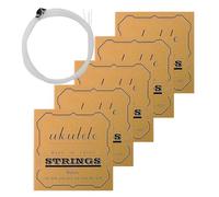 Kit de reparación de instrumentos musicales 5 juegos de cuerdas para ukelele - Colección de cuerdas de juego de ukelele de alta calidad, material de nylon duradero de tono liso que permite un stabi