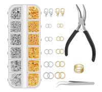 Kit De Reparación De Joyería | Multitud De Cierres Para Joyería | Accesorios de Moda para Verano Viajes Invierno Cumpleaños San Valentín Navidad