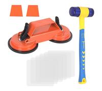 Kit de reparación de juntas con ventosa laminada, herramienta profesional para reparación de juntas con doble ventosa y superficie de martillo de 45°, juego de instalación de laminado, juego de