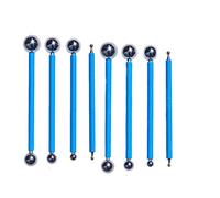 Kit de reparación de juntas de azulejos Chiloskit, herramienta de calafateo para hormigón, herramienta de aplicación de lechada, herramienta de bola de metal, herramienta de acabado, 8 unidades