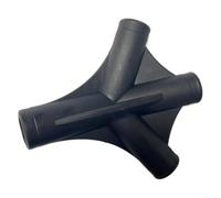 Kit de reparación de juntas de poste de tienda de campaña, conector de varilla de soporte de plástico, para camping, senderismo, accesorios de tienda de campaña, color negro (2 tamaños disponibles