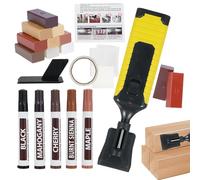 Kit de Reparación de Laminado | Reparador de Arañazos en 11 Tonos para Suelos Laminados | Marcador Pintura Impermeable Reparable para Muebles Suelos Armarios Baño Cocina Salón