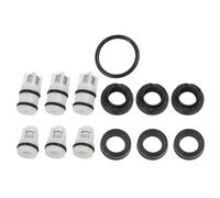Kit de reparación de lavadora de bomba de plástico técnico con sellos de aceite y agua para máquinas portátiles de limpieza de automóviles de 220 V (cuatro esquinas)