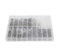 Kit de reparación de lentes, tornillos de acero inoxidable, tuercas, tornillos, arandelas, con estuche para gafas, gafas de sol, relojes, joyas, cámaras
