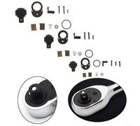 Kit de reparación de llave de carraca cromada para mecanismo de 72 dientes, accesorio de llave anfibia con piezas de repuesto tipo ciruela de 1/4 pulgadas, 3/8 pulgadas, 1/2 pulgada (L)
