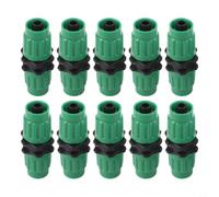 Kit de reparación de manguera de jardín expandible con adaptador de conexión rápida, accesorios de plástico resistente para mangueras de 25, 50, 75, 100 pies, juego de conectores y abrazaderas verdes