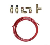Kit de reparación de manguera de suspensión neumática de 20 pies, accesorios de arco NPT 1/4 con válvula para mantenimiento de camiones y remolques