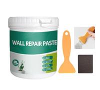 Kit de reparación de masilla de pared, kit de reparación de agujeros de estuco de pared | Agente reparador de paredes agrietadas impermeable de 600 g | Pasta de reparación de graffiti segura y ad ades