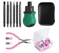 Kit de Reparación de Neumáticos con Clavos de Goma | Herramientas De Reparación Express - Kit de Neumáticos - para el Mantenimiento de Vehículos, Motocicletas, Viajes Diarios y