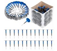 Kit de reparación de neumáticos de 24 piezas con estilo de seta para coches, camiones, motocicletas, autobuses y neumáticos agrícolas, tamaño de cabeza de 3,6 cm