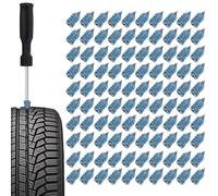 Kit De Reparación De Neumáticos De Caucho | 100 Piezas Autoservice Intensivo - Tornillos de Goma para Solución de Problemas de Puntuación de Neumáticos | Para Vehículos Viajes Mantenimiento