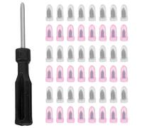 Kit de Reparación de Neumáticos y Destornillador Negro con Tapones de | Sellado DIY de Pinchazos, para Cubiertas sin Cámara en Bici, Moto y Scooter, Manual Incluido