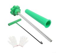 Kit de reparación de núcleo de válvula de neumático de 22 piezas con herramientas de plástico de metal y vástagos de válvula y núcleos para tareas de mantenimiento y servicio de neumáticos (kit básico
