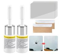 Kit de Reparación de Parabrisas, Kit de Reparación Parabrisas Automóvil, Auto Glass Nano Repair Fluid, Liquido Parabrisas Coche, Kit Reparacion Vidrio, kit de reparación de arañazos,Blanco,2 Piezas