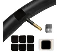 Kit de reparación de parches de neumáticos y manguera, 6 parches cuadrados para neumáticos | Parches de reparación de neumáticos interiores de bicicleta auto adhesivo, parche rápido y fácil para