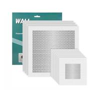 Kit de reparación de pared de 14 piezas: parches de malla de aluminio autoadhesivos para paneles de yeso, placas de yeso, agujeros de techo, fácil fijación para paredes y techos